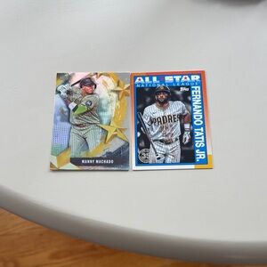 Topps Kids Trading Cards - Manny Machado and Fernando Tatis Jr. - Gold and Blue